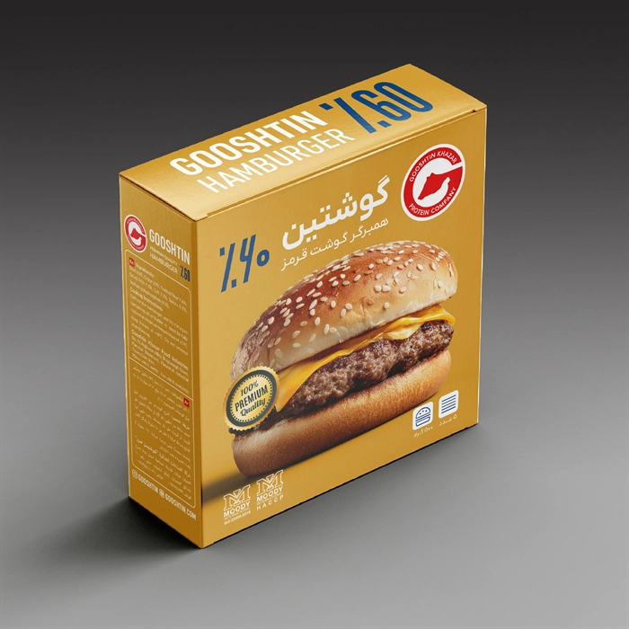 همبرگر گوشت قرمز ۶۰%